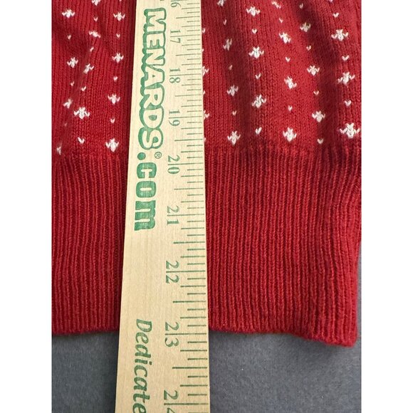 Shrinking Violet XS Red & White Reindeer Snowflake Christmas Sweater - Picture 7 of 7